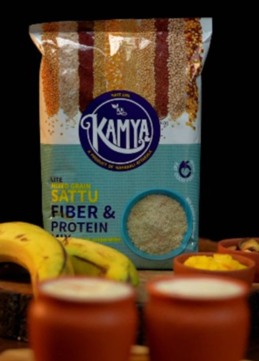 Kamya Lite Mixed Grain Sattu (No Added Sugar) - 500 Grams