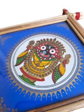 Lord Jagannath Tusser Pattachitra Frame