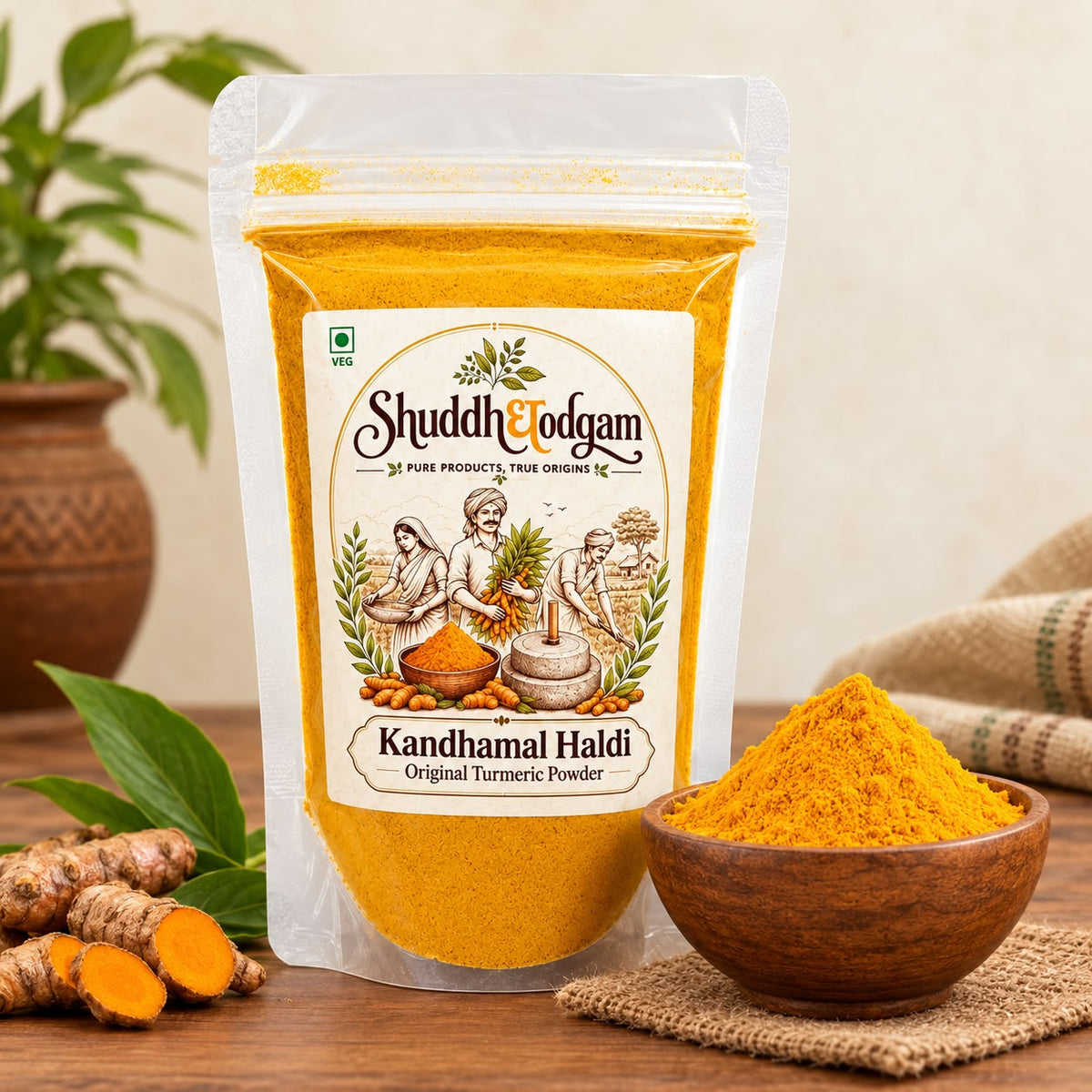 PURE KANDHAMAL HALDI - 75 Grams