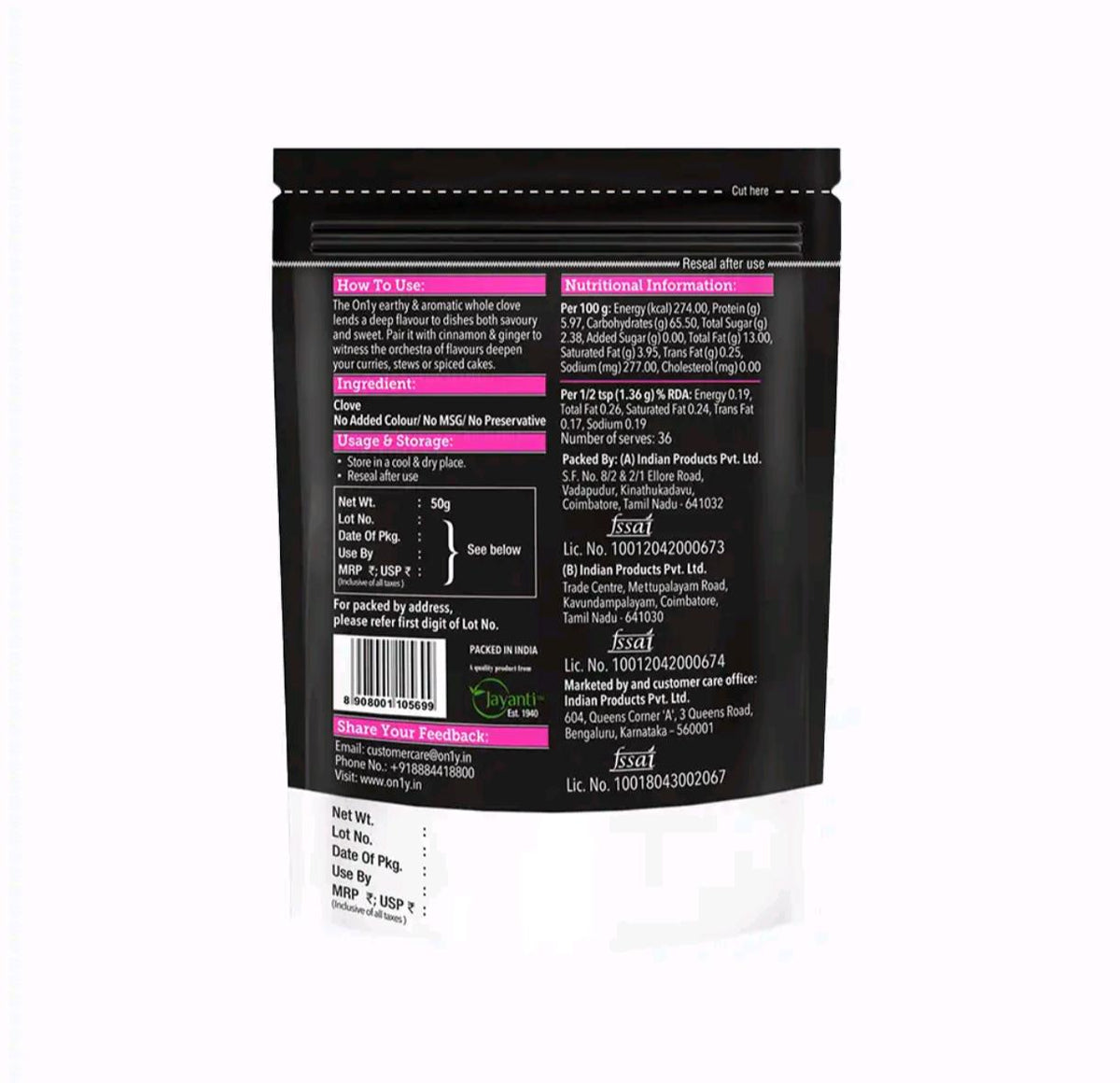 Whole Clove (Labanga) - 50 Grams