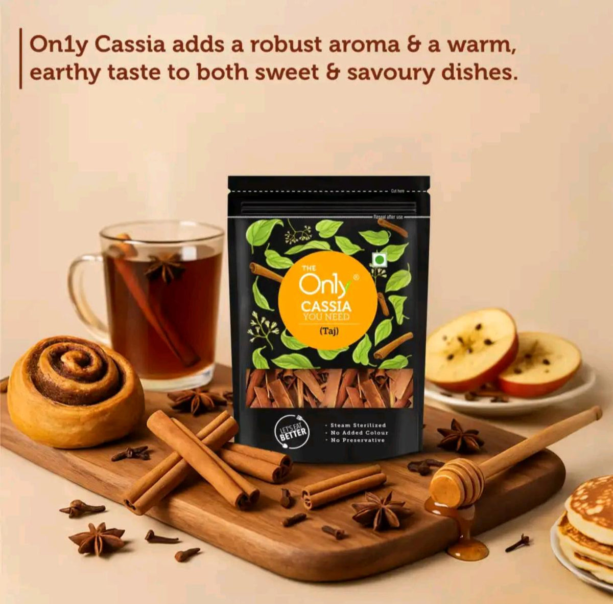 Whole Cassia Dalchini Sticks - 40 Grams
