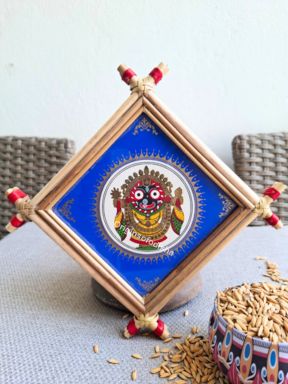 Lord Jagannath Tusser Pattachitra Frame
