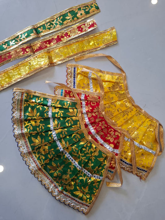 Bastra for Tini Thakura with chunri (Jagannath, Balabhadra & Subhadra)