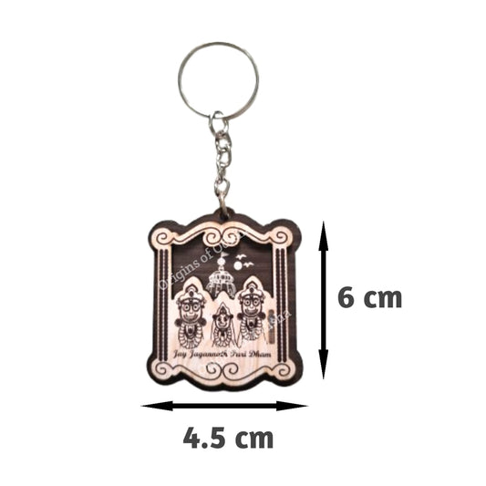 Wooden Key Ring - Jay Jagannath Puri Dham