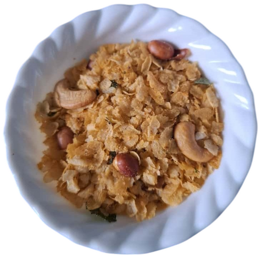 Homemade Chuda Bhaja with Dryfruits and nuts - 200 Grams
